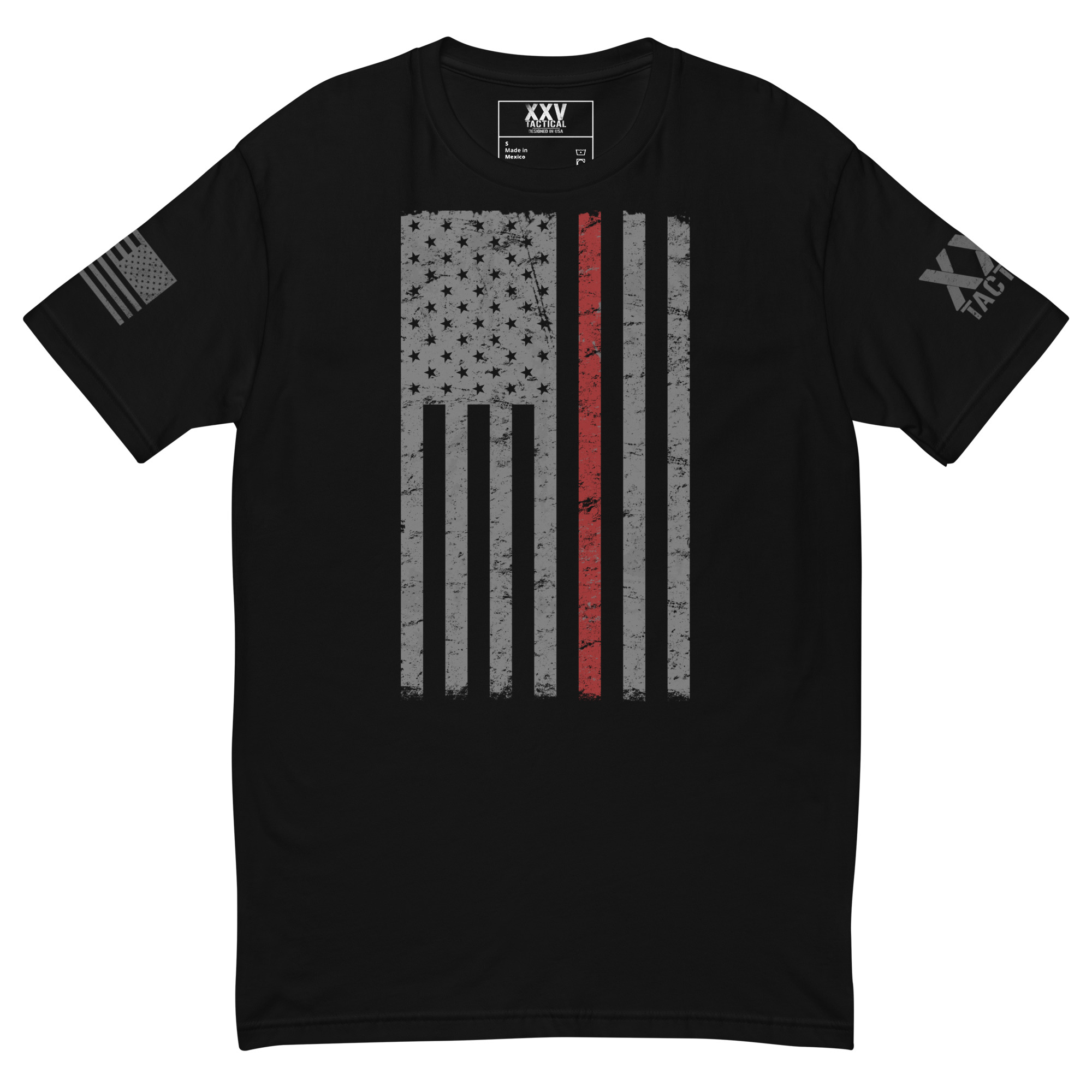 Thin Red Line Flag | Men's Graphic Tees | XXV Tactical